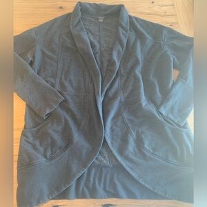 Eddie Bauer Sweatshirt Shawl Collar Cardigan Gray Women’s Large Preloved